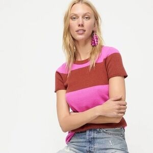 J. Crew 100% cashmere short-sleeve sweater